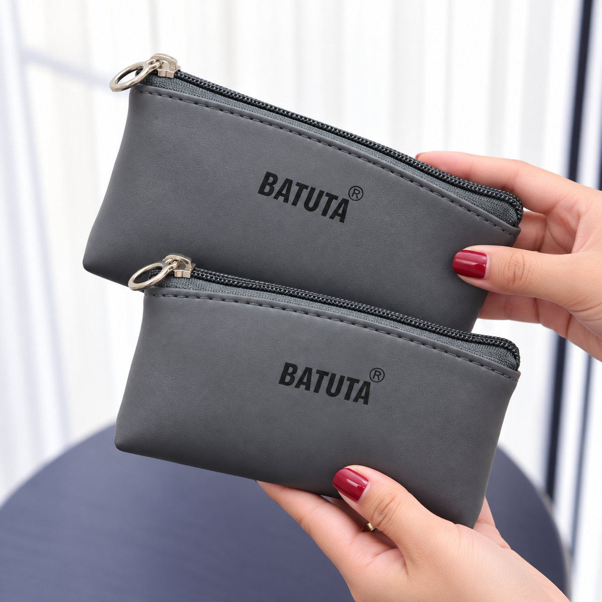 BATUTA Women Wallet Set of 2 | Small & Large Ladies Wallet | Zipper Wallet for Women | Multipurpose Wallet for Cash, Cards & Essentials