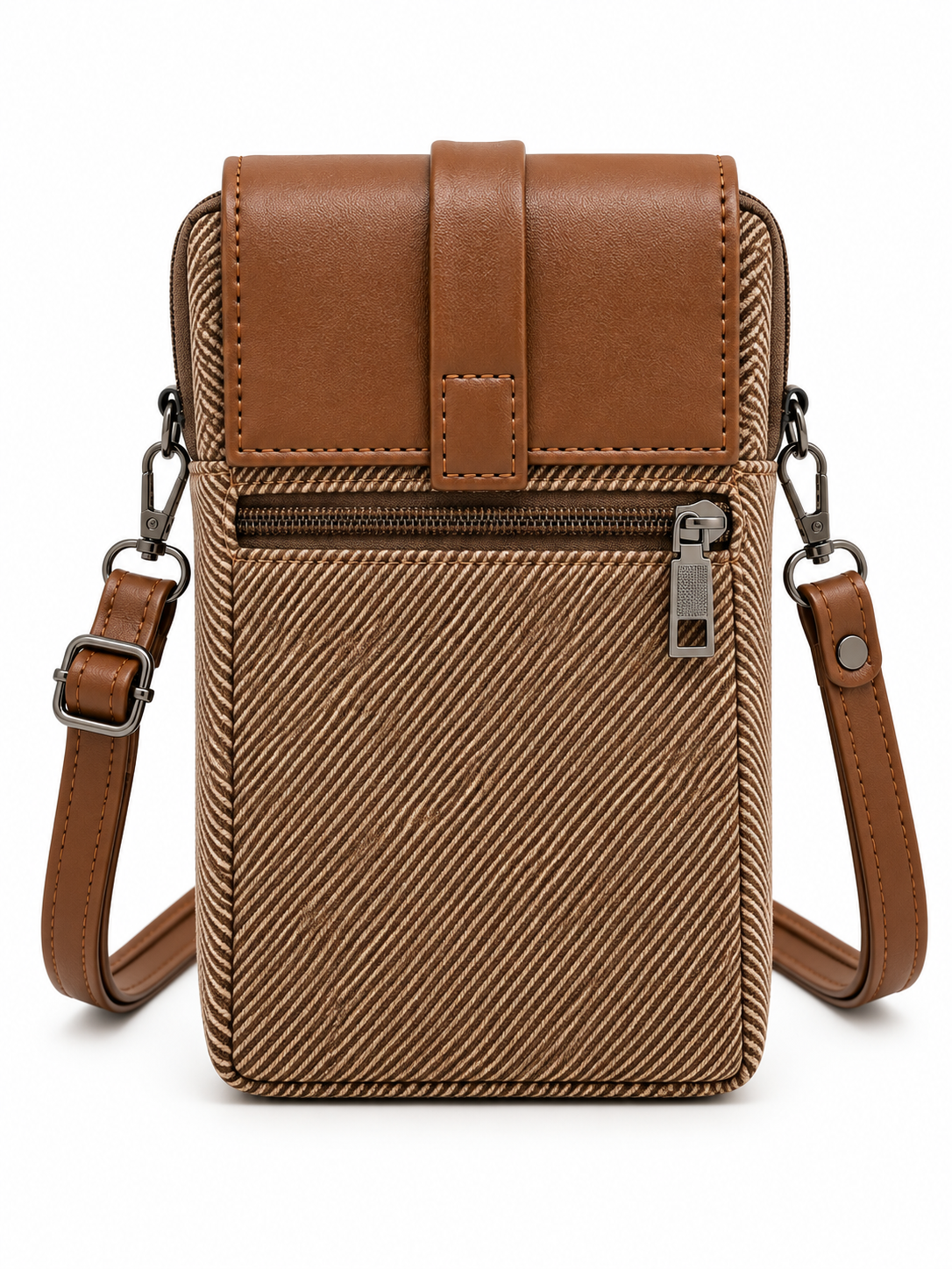 BATUTA HUB Women’s Mobile Sling Bag Crossbody Bag | Compact Double Zipper Shoulder Bag for Phone, Cards & Essentials | Stylish Everyday Mini Sling Purse