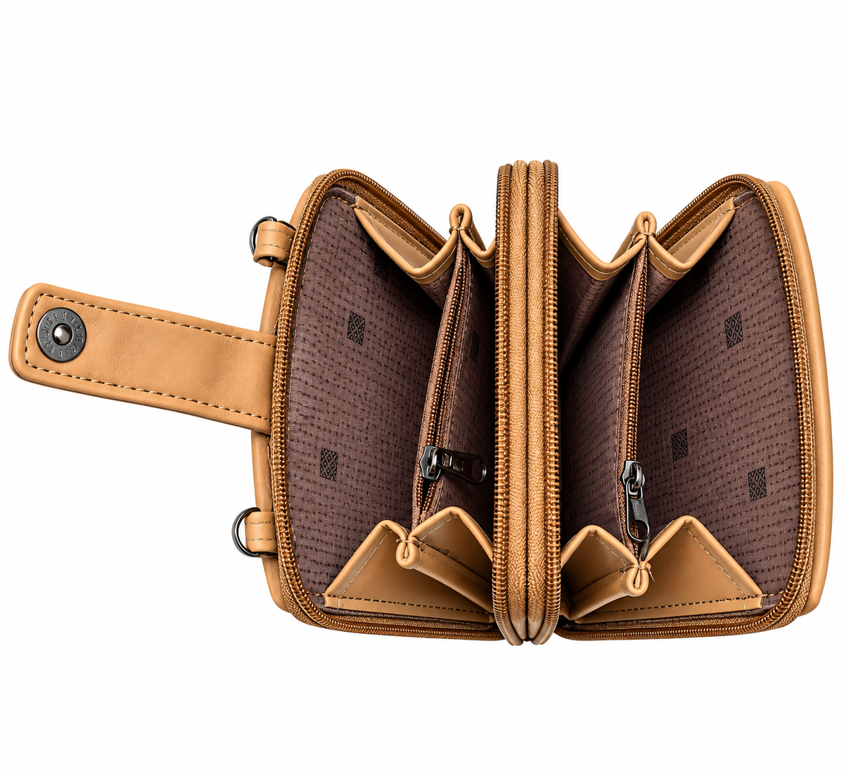 Women’s Sling Bag with Adjustable Strap | Stylish 2-Zip Crossbody Bag for Daily Use | Compact Shoulder Bag with Multiple Compartments
