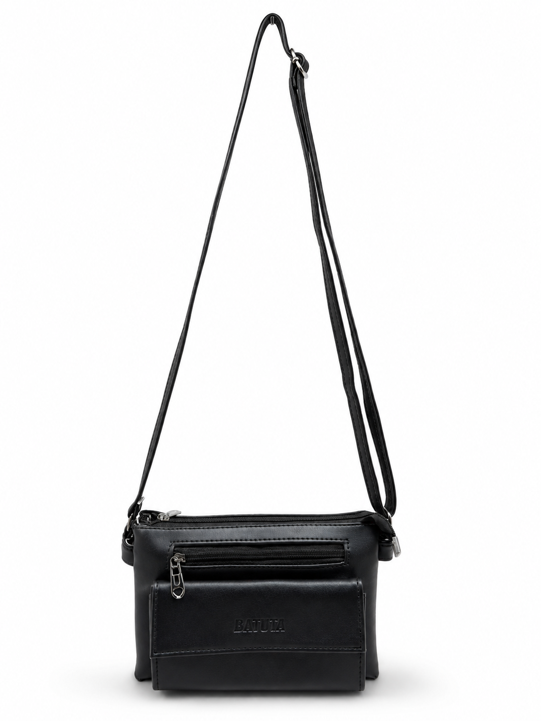 Women Stylish 3 Zip Sling Bag | Premium PU Leather Crossbody Bag | Multi Compartment Shoulder Bag for Women