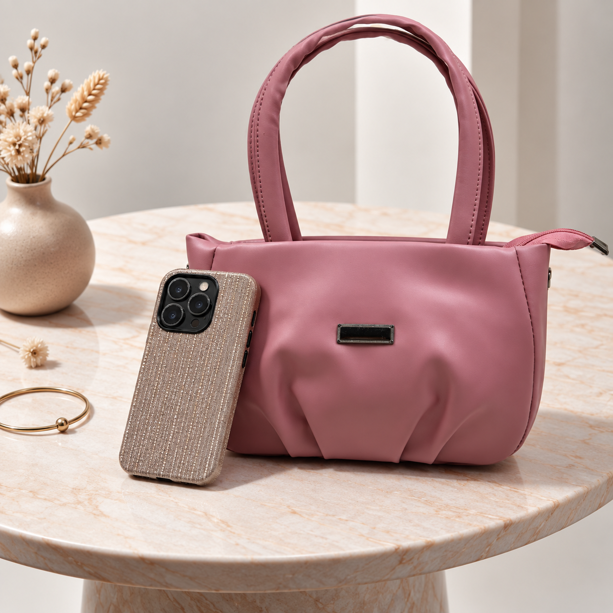 Women’s Stylish Handbag | Premium PU Leather Tote Bag | Spacious Shoulder & Hand Bag