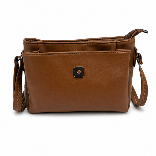 Women’s Premium PU Leather Crossbody Sling Bag | Stylish Shoulder Bag with Front Pocket