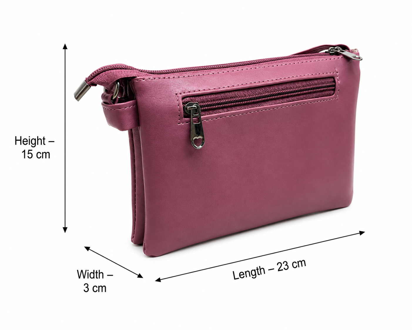 Women Stylish 3 Zip Sling Bag | Premium PU Leather Crossbody Bag | Multi Compartment Shoulder Bag for Women