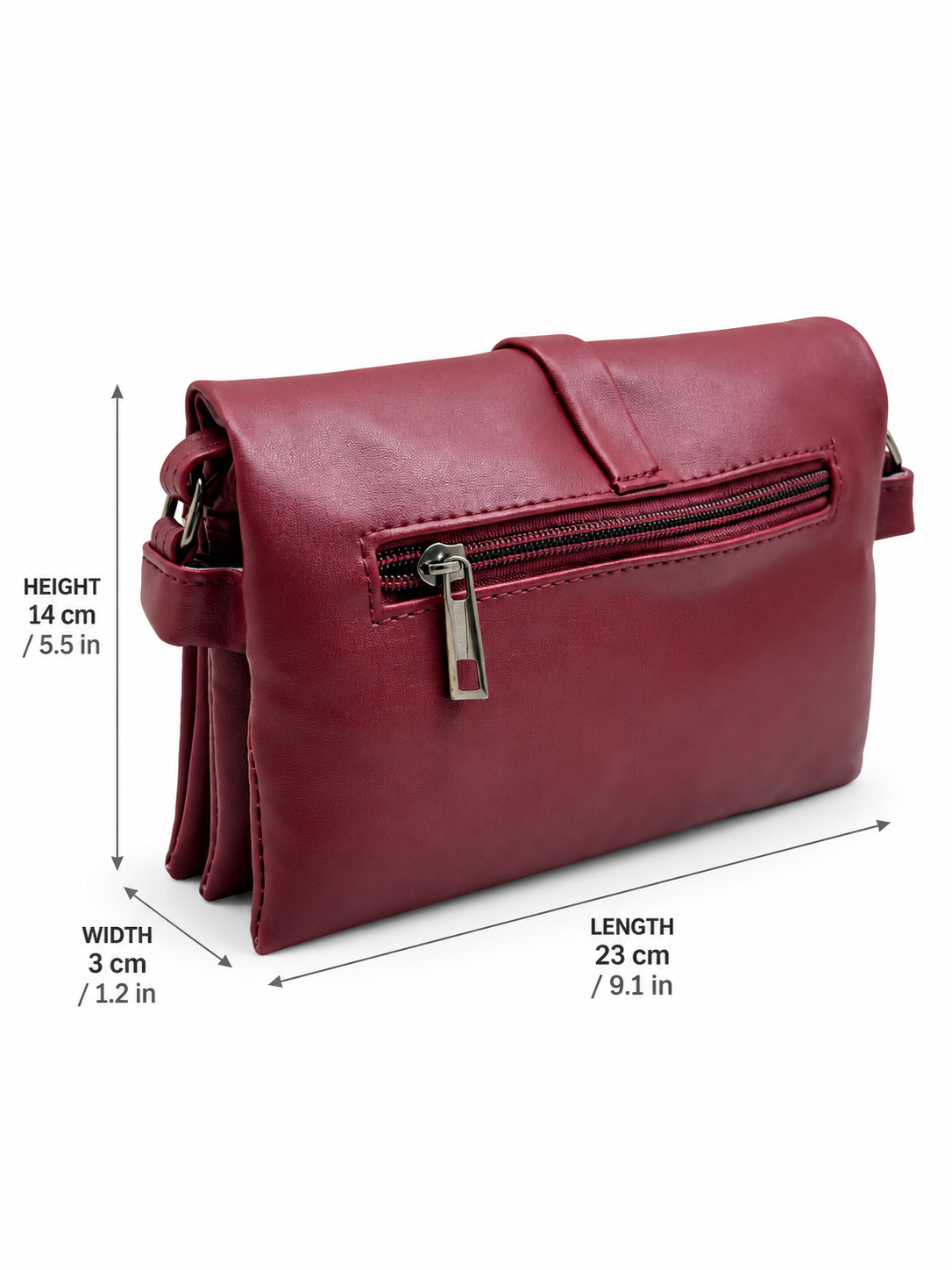 BATUTA Women's Sling Bag for Girls, Stylish Crossbody Shoulder Bag with Flap Closure, Adjustable Strap & Elegant Design