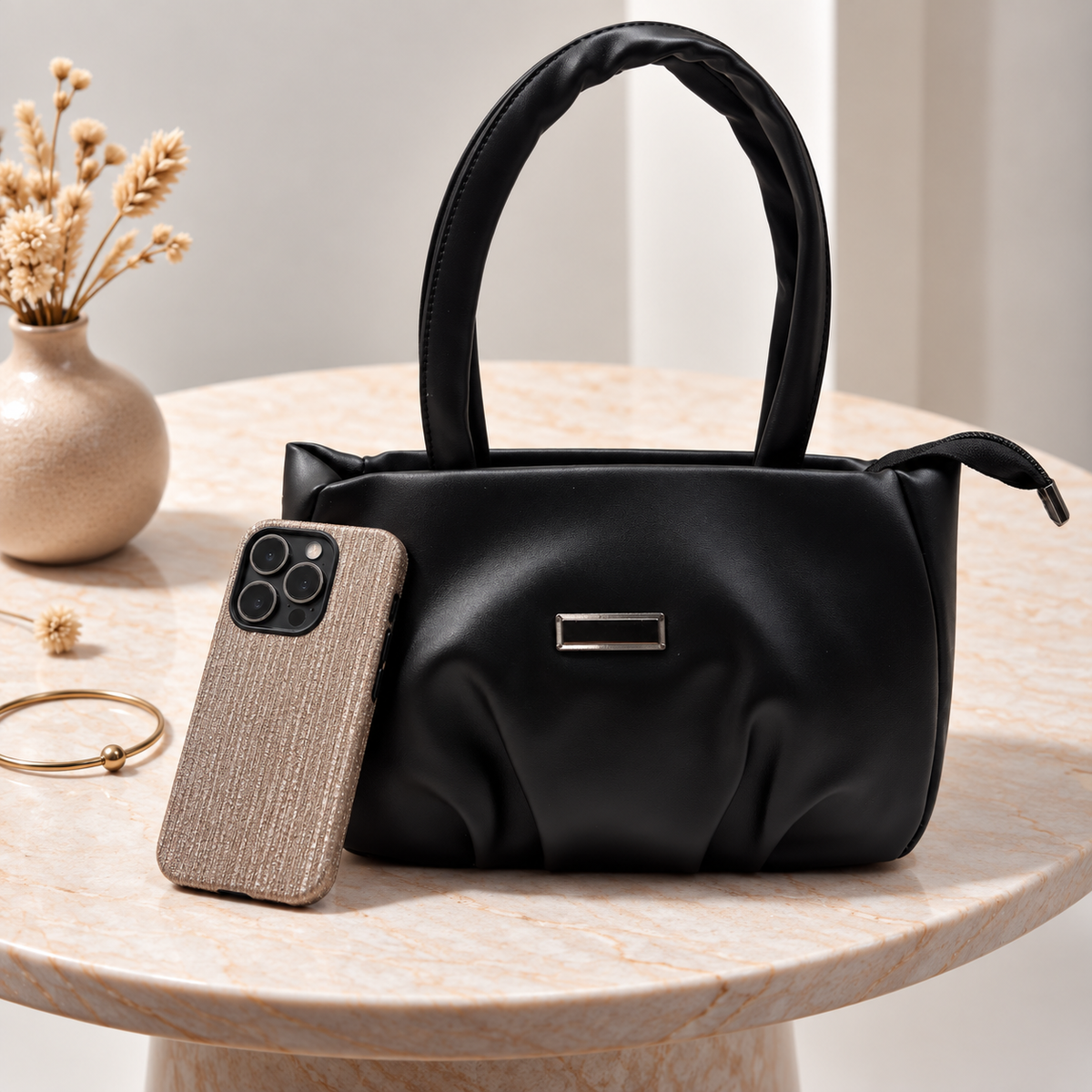Women’s Stylish Handbag | Premium PU Leather Tote Bag | Spacious Shoulder & Hand Bag