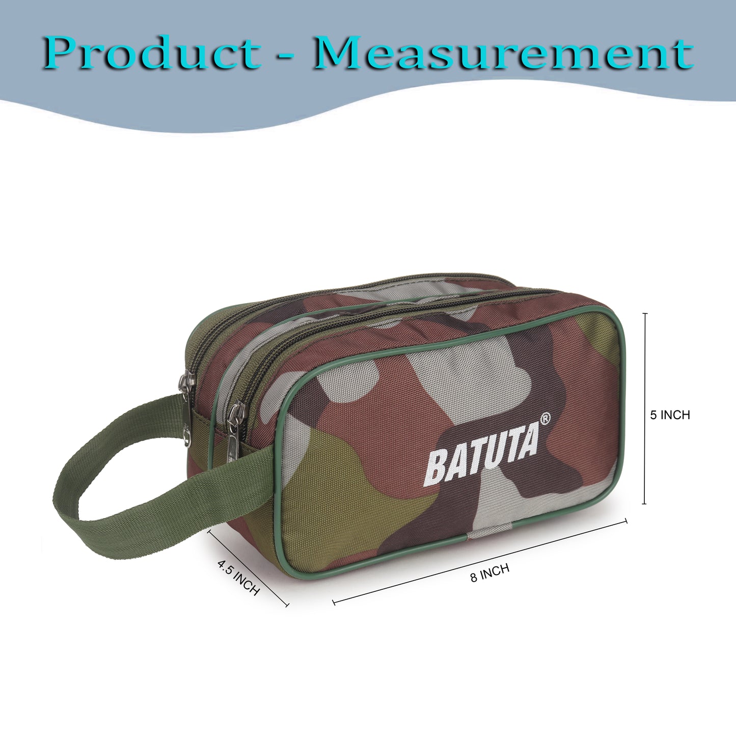 BATUTA Toiletry Bag for Men & Women – Premium Travel Organizer for Shaving Kit, Pouch Cosmetics & Essentials