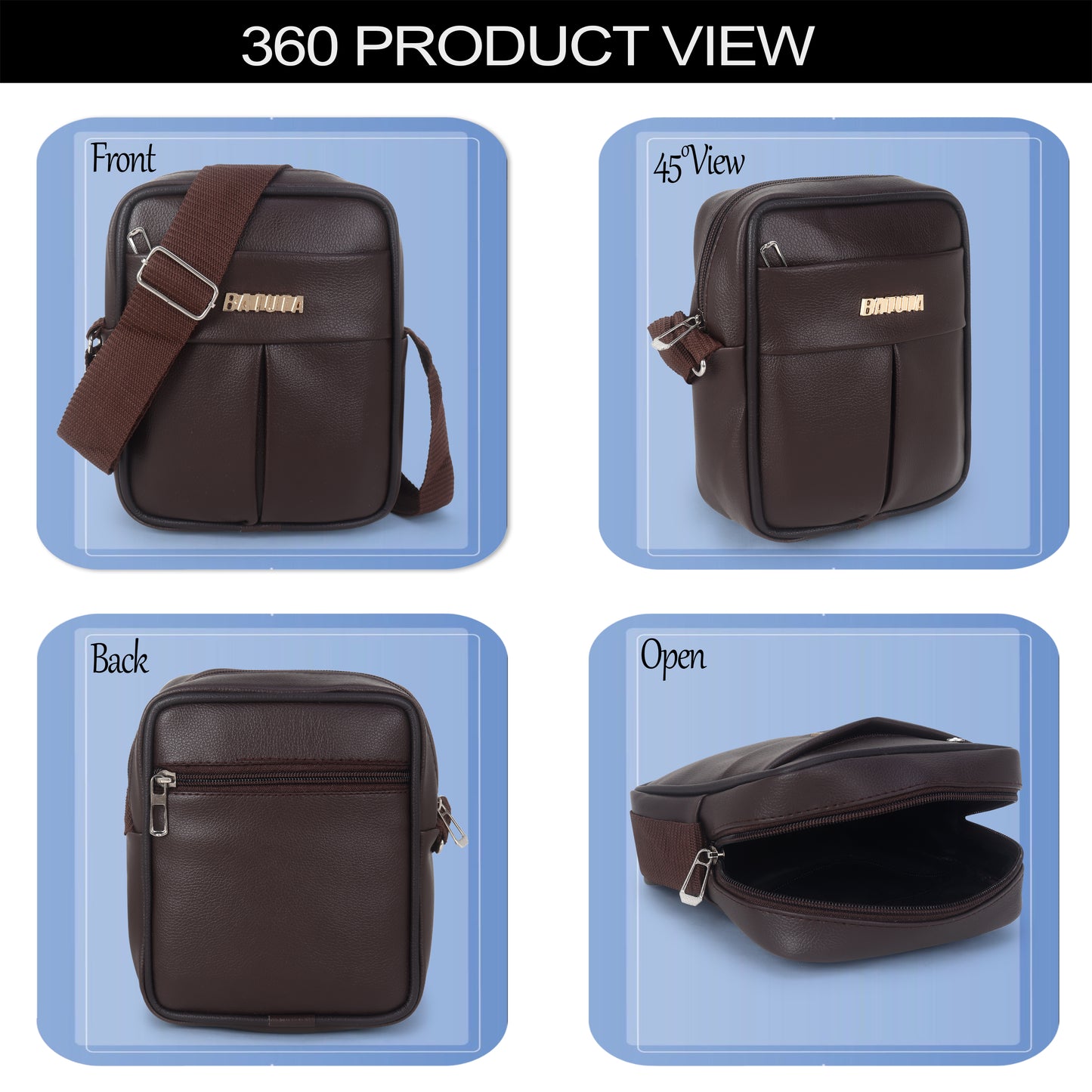 BATUTA Small Sling Bag for Men | Chest Slinger bag | Crossbody Bag| Side Bag Men | Mini Slings