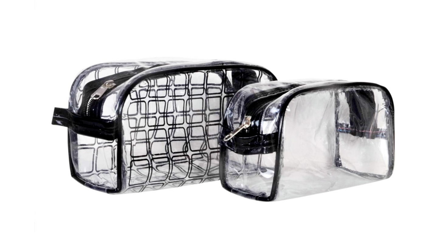 BATUTA Transparent Cosmetic Pouch Makeup Jewellery Organizer Pouch Acc BAGS BAZAAR