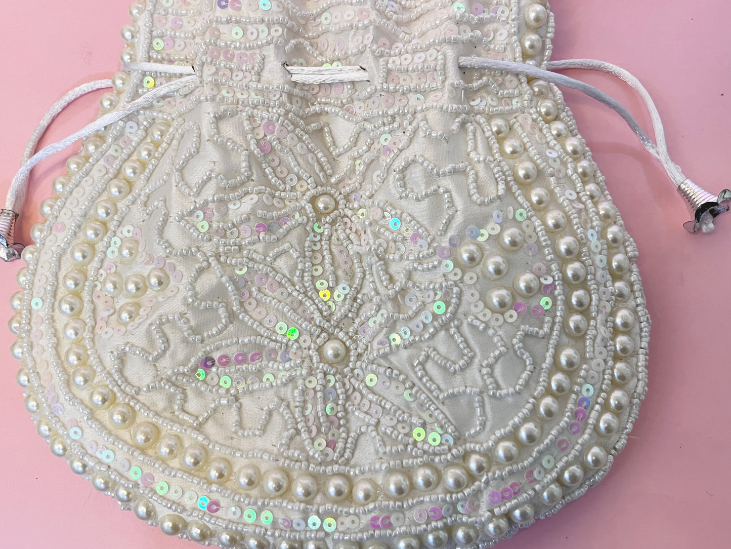 BATUTA -Embellished Silk Potli Bag with Protective Bag, Handbag, Wristlets, Clutch for Women, Girls with Handmade Embroidery, Sequin, Beads Work for Parties, Weddings