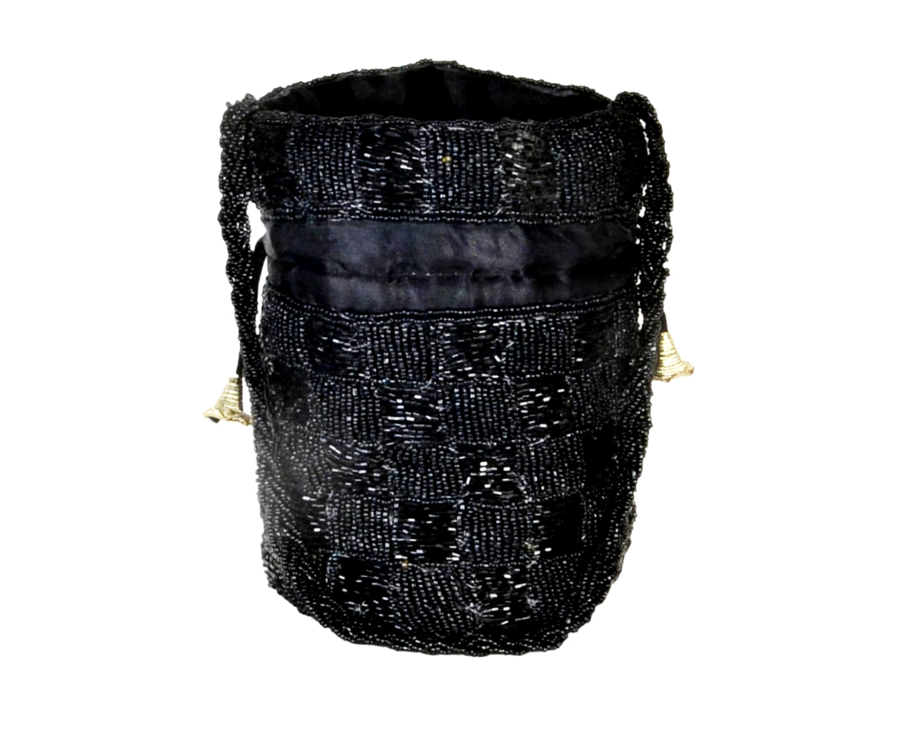 BATUTA HUB Embellished Silk Potli Bag Handbag, Wristlets, Clutch for Women, Girls with Handmade Embroidery, Rajasthani Sequin, Beads Work for Parties, Weddings