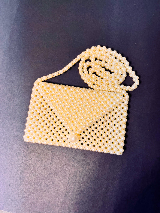 BATUTA -  Beaded Bag handbag , Pearl Bags, Pearl Bead Bag, Evening Bag, Wedding Bag, Gift for mom Bag, Gift for mom, Christmas Gift, Christmas